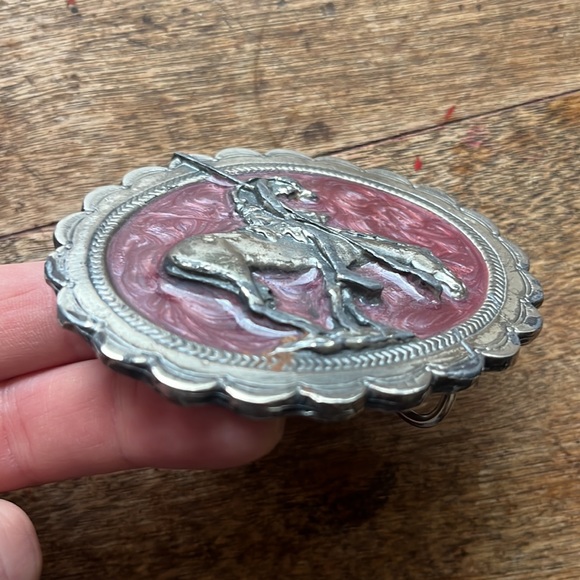 “End Of The Trail” Western Cowboy Belt Buckle - Picture 3 of 5